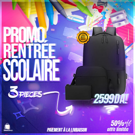🎒 باك 3 قطع للأولاد والرجال